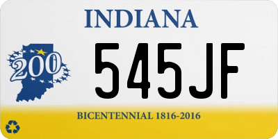 IN license plate 545JF