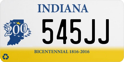 IN license plate 545JJ