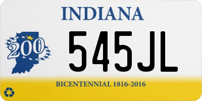 IN license plate 545JL