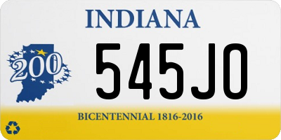 IN license plate 545JO