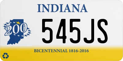 IN license plate 545JS