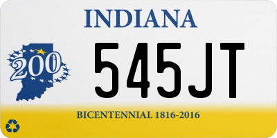 IN license plate 545JT