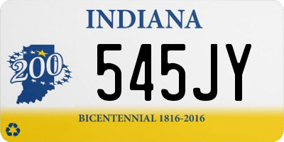 IN license plate 545JY