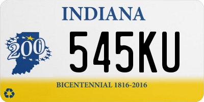 IN license plate 545KU