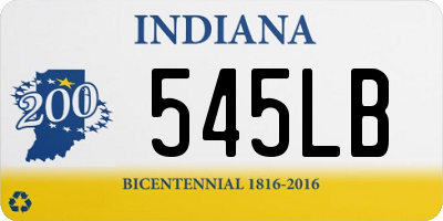 IN license plate 545LB