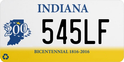 IN license plate 545LF