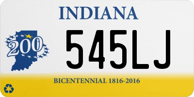 IN license plate 545LJ