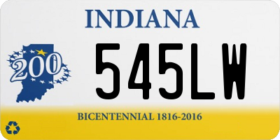 IN license plate 545LW