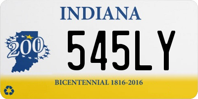 IN license plate 545LY