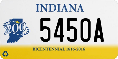 IN license plate 545OA