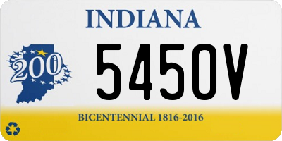 IN license plate 545OV