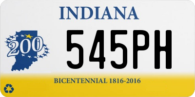 IN license plate 545PH