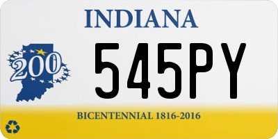IN license plate 545PY
