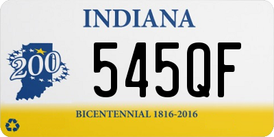 IN license plate 545QF