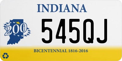 IN license plate 545QJ