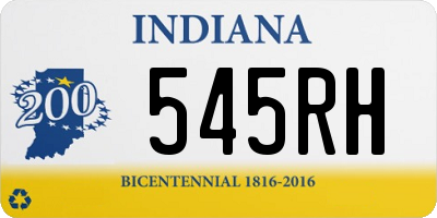 IN license plate 545RH