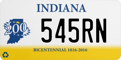 IN license plate 545RN