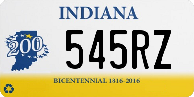 IN license plate 545RZ