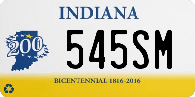 IN license plate 545SM