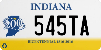 IN license plate 545TA