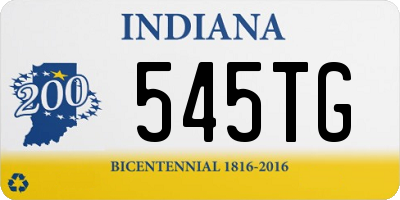 IN license plate 545TG