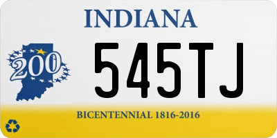 IN license plate 545TJ