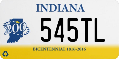 IN license plate 545TL