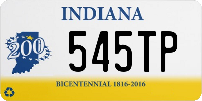 IN license plate 545TP