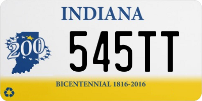 IN license plate 545TT