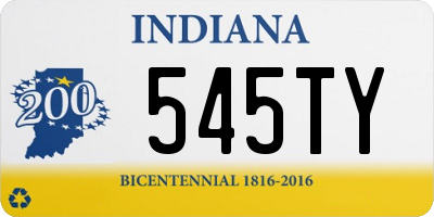 IN license plate 545TY