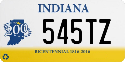 IN license plate 545TZ