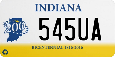 IN license plate 545UA