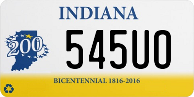 IN license plate 545UO