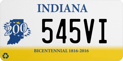 IN license plate 545VI