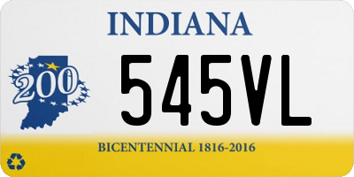 IN license plate 545VL