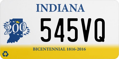 IN license plate 545VQ