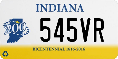 IN license plate 545VR