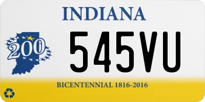 IN license plate 545VU