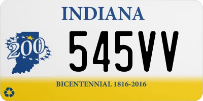 IN license plate 545VV