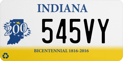 IN license plate 545VY