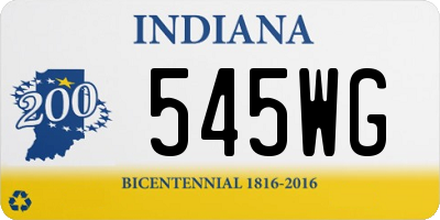 IN license plate 545WG