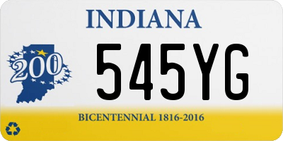 IN license plate 545YG