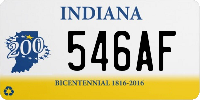 IN license plate 546AF