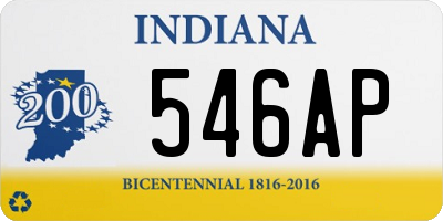 IN license plate 546AP