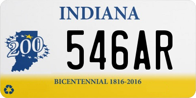 IN license plate 546AR