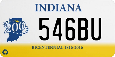 IN license plate 546BU