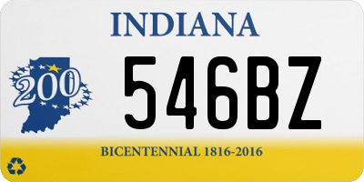 IN license plate 546BZ