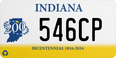 IN license plate 546CP