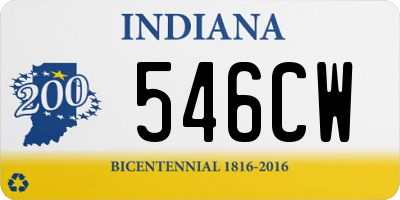 IN license plate 546CW