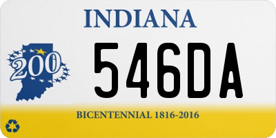 IN license plate 546DA